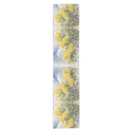 Camino De Mesa Corto Flor nacional Australia Wate dorado |