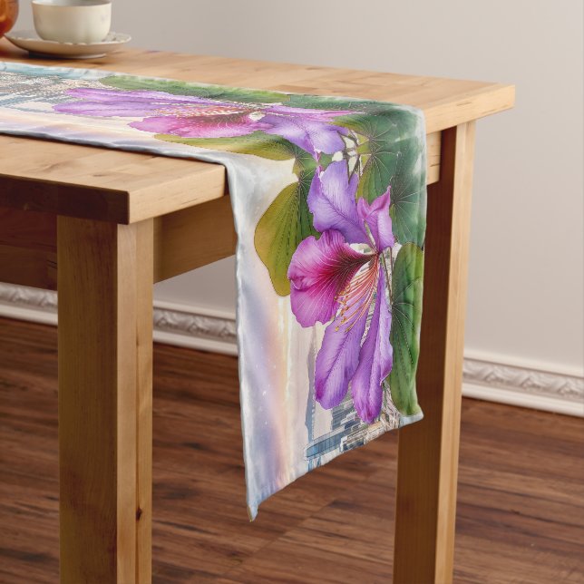 Camino De Mesa Corto Flor nacional Bauhinia (Hong Kong) | (In Situ)