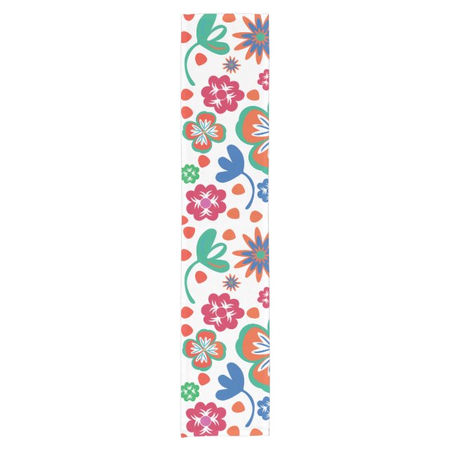 Camino De Mesa Corto Floral (Anverso)