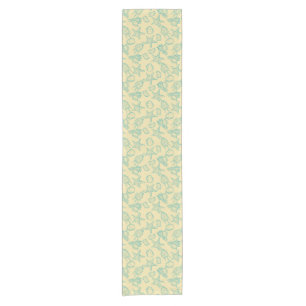 Camino De Mesa Corto Fondo con las cáscaras. Mano dibujada