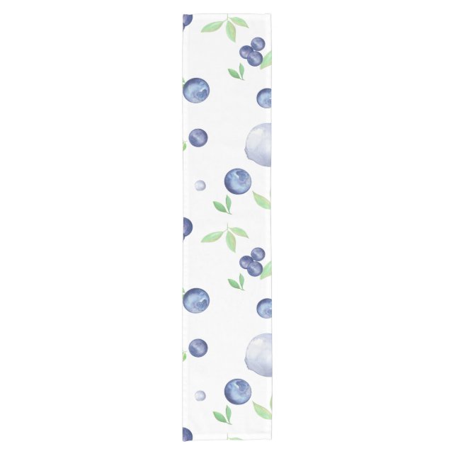 Camino De Mesa Corto Fresco y sumergido arándano azul (Anverso)