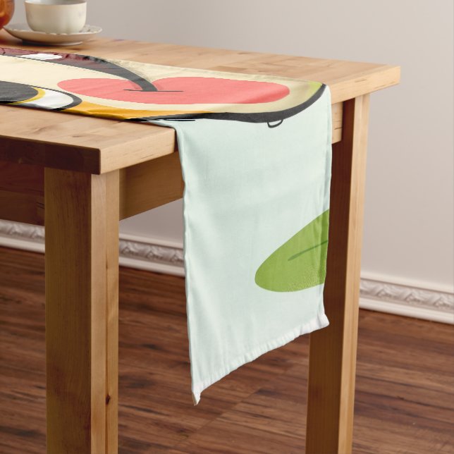 Camino De Mesa Corto „Fröhlicher Dschungeldrache – Bunt und Glücklich“ (In Situ)