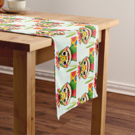 Camino De Mesa Corto „Fröhlicher Dschungeldrache – Bunt und Glücklich“