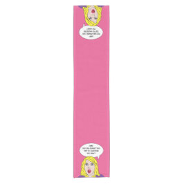 Camino De Mesa Corto FUNNY RETRO personalizado mujer corredora de mesa