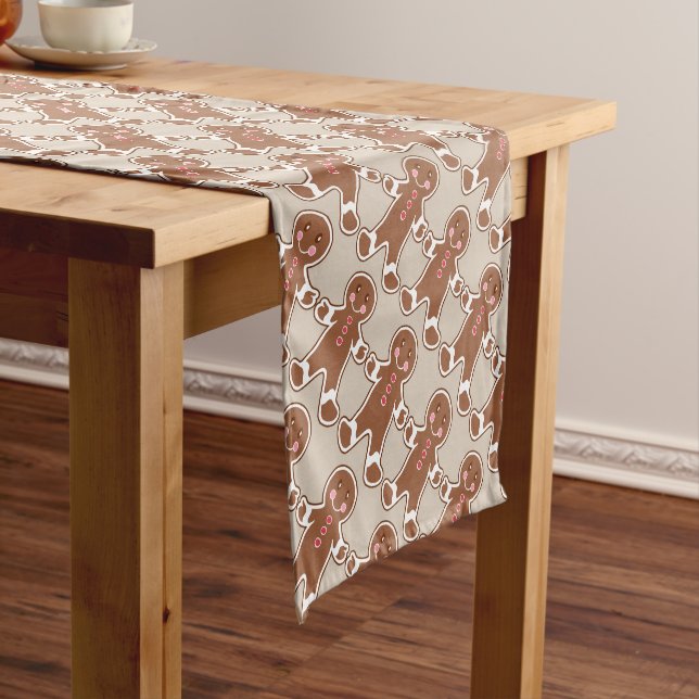 Camino De Mesa Corto Gingerbread Table Runner (In Situ)