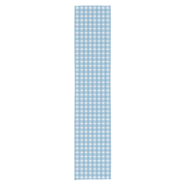 Camino De Mesa Corto Gingham Charm Blue (Anverso)