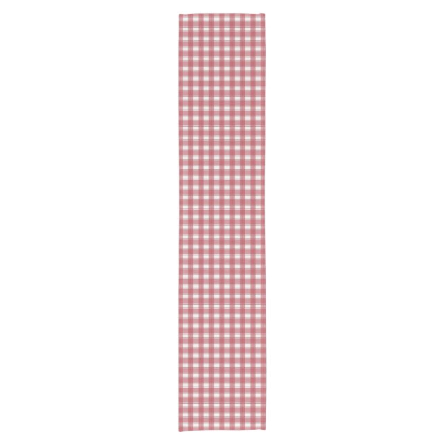 Camino De Mesa Corto Gingham Charm Red (Anverso)