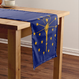 Camino De Mesa Corto Gráfico dinámico de la bandera del estado de