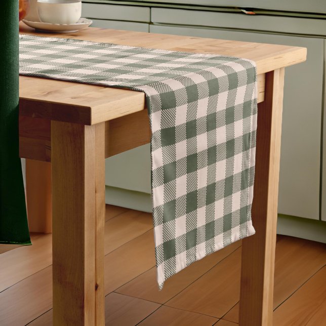 Camino De Mesa Corto Granja Green Buffalo Plaid (Subido por el creador)