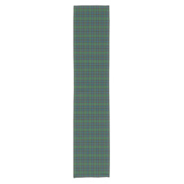 Camino De Mesa Corto Green Blue Orange Plaid Tartan Table Runner