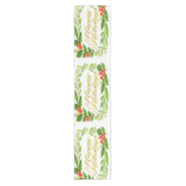 Camino De Mesa Corto 'Happy Holidays' Table Runner