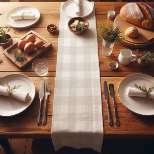 Camino De Mesa Corto Harina de búfalo blanca de invierno