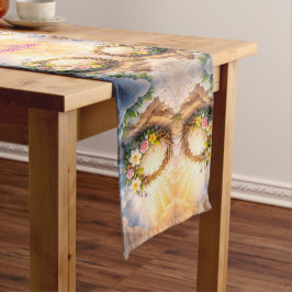 Camino De Mesa Corto He Is Risen Religious Floral Crown Easter