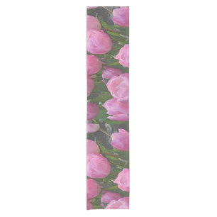 Camino De Mesa Corto hermosas flores de tulipán rosa. arte fotográfico