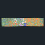 Camino De Mesa Corto Jardín de flores por Gustav Klimt<br><div class="desc">Hermosa pintura colorida de un jardín de flores de Gustav Klimt. Las asombrosas variaciones de colores y hermosas flores encajan en muchos tipos de productos maravillosos e ideas de regalo.</div>