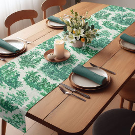 Camino De Mesa Corto Juguete de tela floral vintage