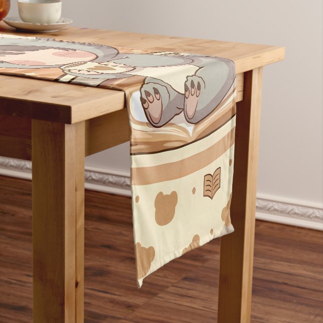 Camino De Mesa Corto Kawaii Chibi Koala Adventure Table Runner (In Situ)