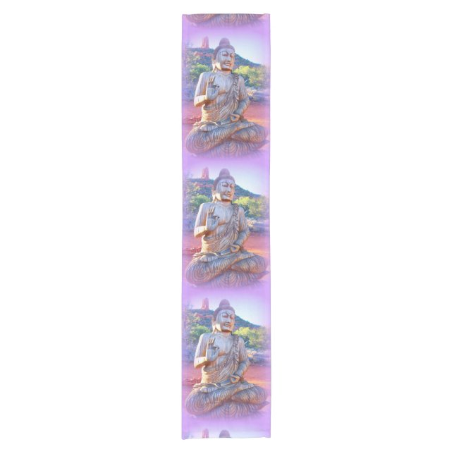 Camino De Mesa Corto lavender aura buddhas (Anverso)