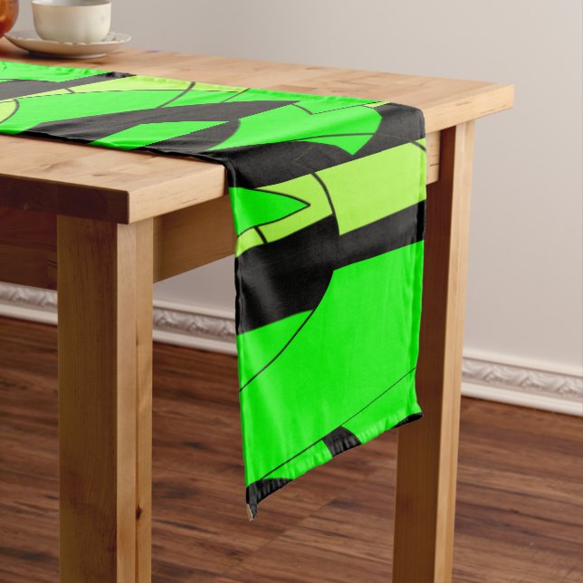 Camino De Mesa Corto Lemon Lime Resumen Arte (In Situ)