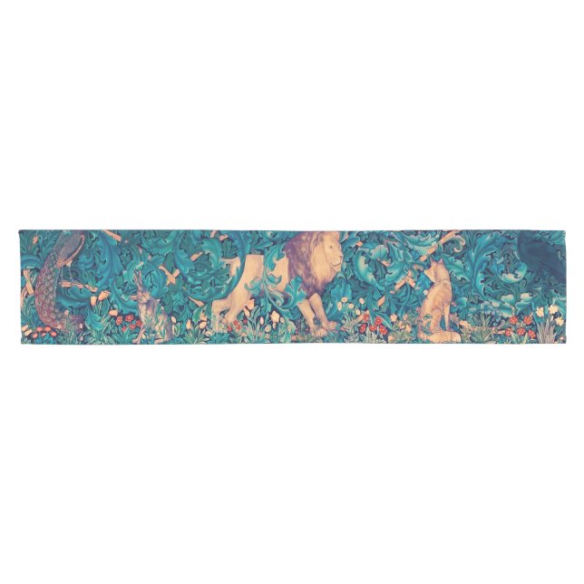 Camino De Mesa Corto León en el bosque, William Morris (Horizontal)