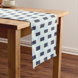 Camino De Mesa Corto Light blue green with dots combination