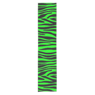 Camino De Mesa Corto Lime Green Zebra
