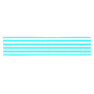 Camino De Mesa Corto Lineas Design Aqua