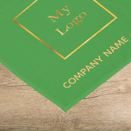 Camino De Mesa Corto Logo de negocios del salón verde forestal