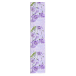 Camino De Mesa Corto Macro morada de Campanella flor