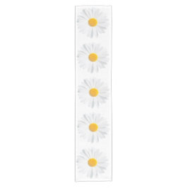 Camino De Mesa Corto margarita blanca