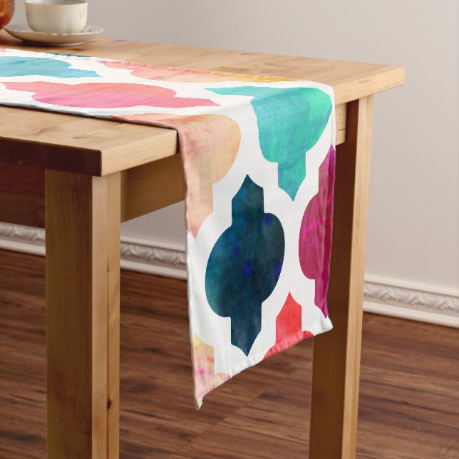 Camino De Mesa Corto Marrakesh, decoración rosada marroquí. (In Situ)