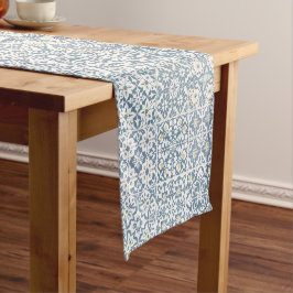 Camino De Mesa Corto Mediterranean Tiles, Moroccan, Majolica, Azulejo