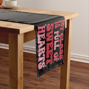 Camino De Mesa Corto Mi clase está llena de enamorados Día de San Valen