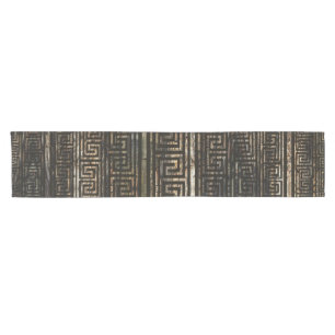 Camino De Mesa Corto Modelo griego de madera del meandro - ornamento