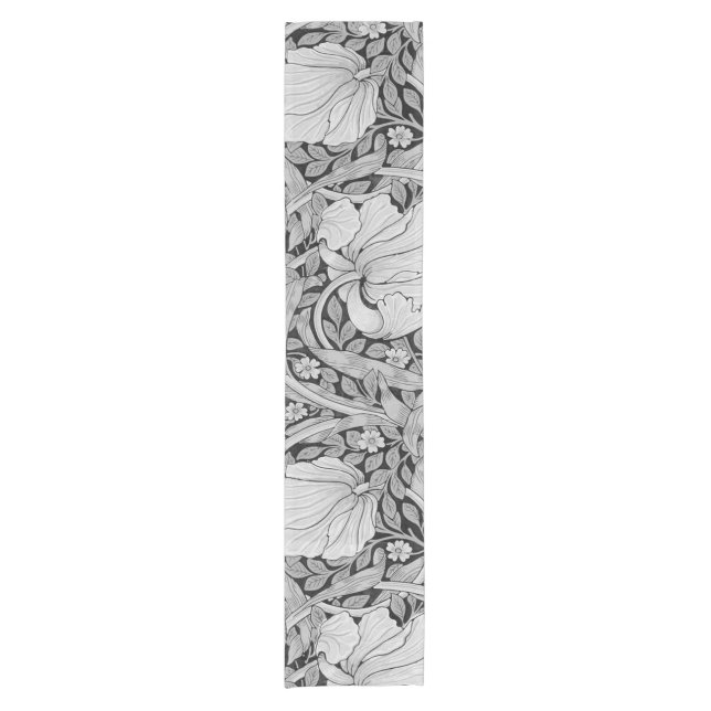 Camino De Mesa Corto Monotone gris impermeable, William Morris (Anverso)