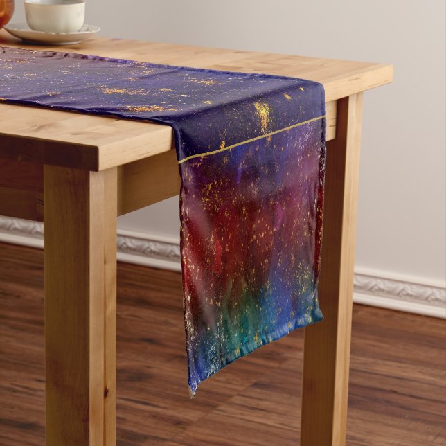 Camino De Mesa Corto Moody Ombre | Psicodelia Grunge Gold Stardust (In Situ)