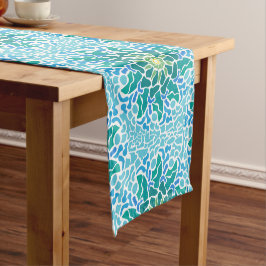 Camino De Mesa Corto Mosaico Marino