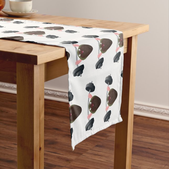 Camino De Mesa Corto Mussel gracioso trabajando en ilustracion personal (In Situ)