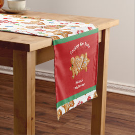 Camino De Mesa Corto Navidades cocina para Santa White