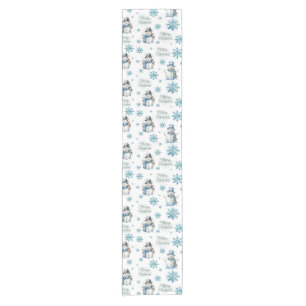 Camino De Mesa Corto Navidades Snowman Table Runner