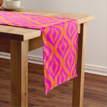 Negrita Naranja Hot Pink Summer Ikat Ogee Art Patt