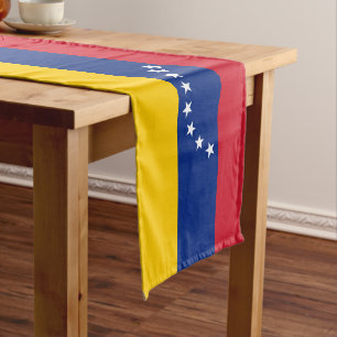 Camino De Mesa Corto Patriótico venezolano de la bandera de Venezuela