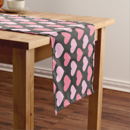 Camino De Mesa Corto Patrón de corazón de amor moderno
