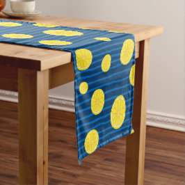 Camino De Mesa Corto Patrón de rodajas de limón