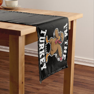 Camino De Mesa Corto Pavo Sassy Combinación Familia Fiesta de Acción de