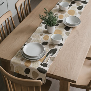 Camino De Mesa Corto Pebble Path Scandinavian Table Runner