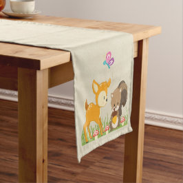 Camino De Mesa Corto Personalizado caprichoso de animales salvajes
