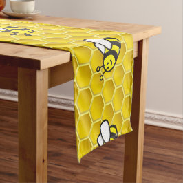 Camino De Mesa Corto Personalizado Honeybee
