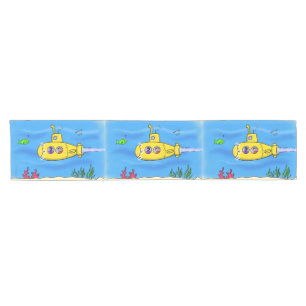 Camino De Mesa Corto Personalizado submarino feliz