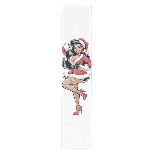 Camino De Mesa Corto Pinup Santa Babe (Anverso)